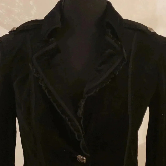 White House Black Market velour jacket size 4 - Picture 2 of 9